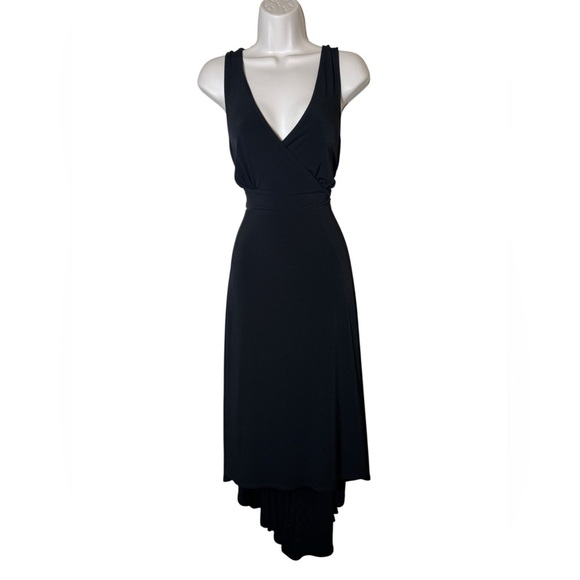 TORRID Midi Studio Knit Hi-Low Black Womens waist sash dress size 1x (14-16) - Picture 5 of 15